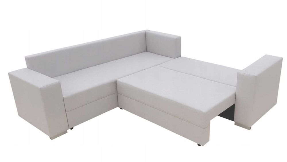 NAROŻNIK z funkcją spania ROGÓWKA rozkładana LUNO pojemnik PRODUCENT