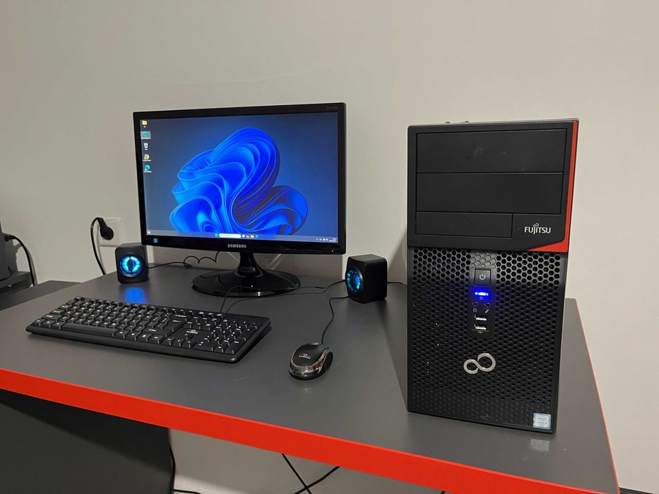 Komputer Do Nauki PC Zestaw Komplet  Win11 i5 8GB SSD 500GB  Monitor22