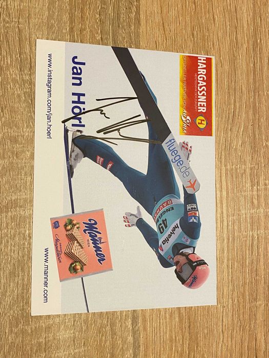 JAN HOERL-oryginalny autograf-austriacki skoczek narciarski