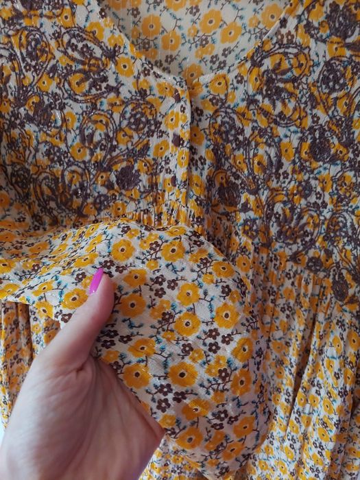 Nowa Sukienka mini z haftem boho hafty kwiaty Zara XS/S