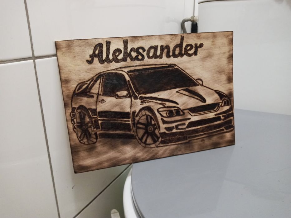 Pirografia/ prezent w drewnie