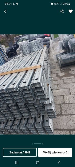 Słupki do winnic, rusztowania pod maliny, słupki do malin, winogrona