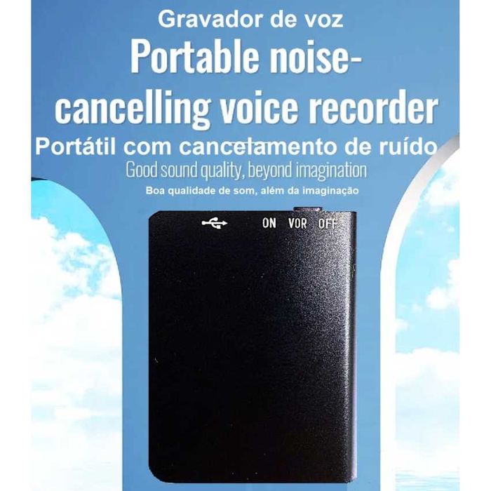 GRAVADOR 8 GB MULTIFUNCIONAL COM CANCELAMENTO DE RUÍDO INTELIGENTE