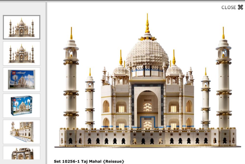 Lego Taj Mahal {Reissue} 10256