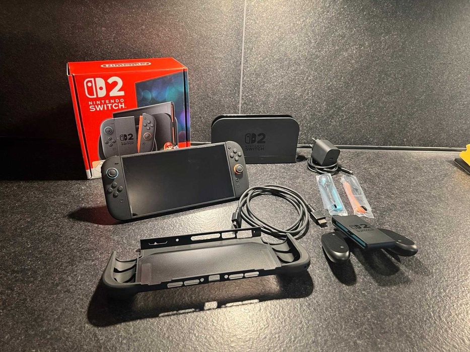 Nintendo Switch 2 jak nowa, szkło ochronne i etui