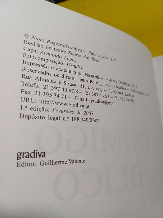 O Inimigo Público- Nuno Rogeiro