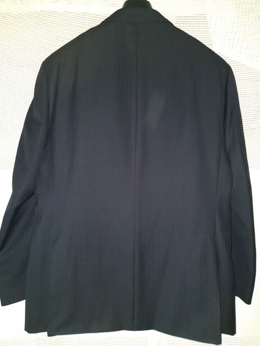 Męski Elegancki Garnitur "M & S" (UK) 182/112/102 Granatowy