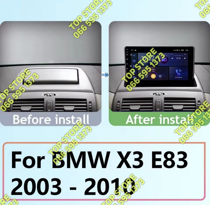 ‼️ BMW X3 E83 ‼️ BMW X1 E84 ‼️ Android магнітола Carplay 8 ядер 8/128 GB 4G LTE DSP