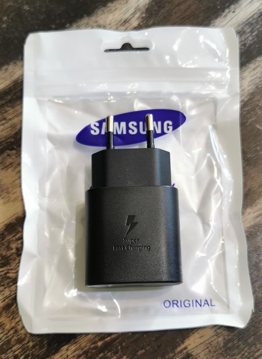 Ładowarka SAMSUNG 25W z kablem USB typ C do C 1m Czarna