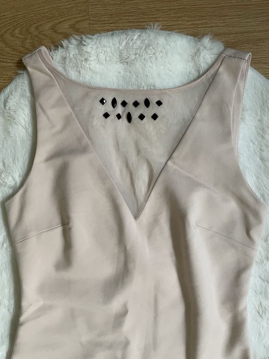 Vestido Rosa com  detalhes preto