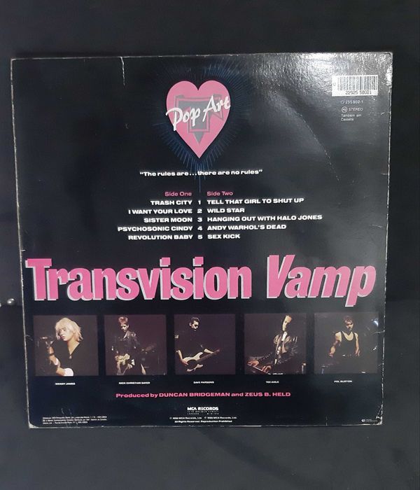 Vinil - Transvision Vamp - Pop Art 25th highest-selling album of