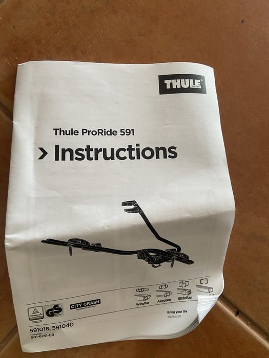 Suporte para bicicletas thule pro ride 591
