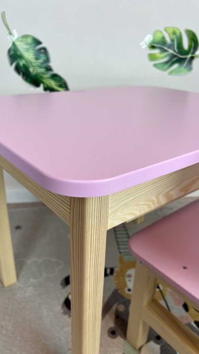 Дерев'яний дитячий столик зі стільчиком. Опт від виробника (ціна 1600)