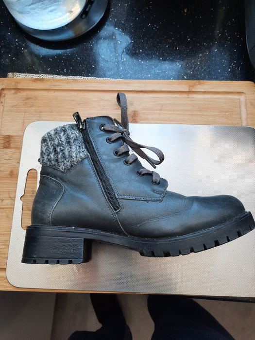 Botki damskie skóra naturalna