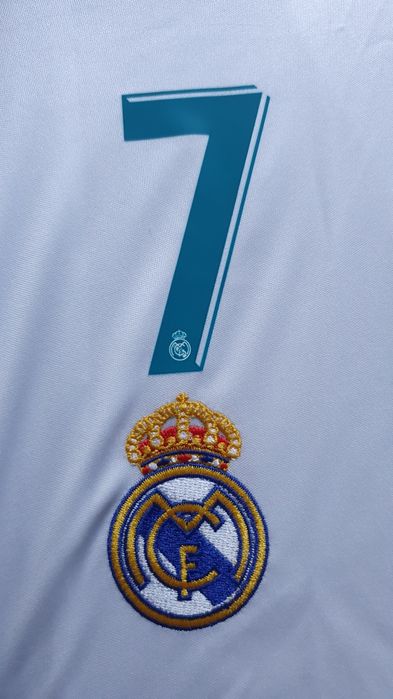 Komplet Piłkarski Real Madryt 2017/18 Dziecięcy Ronaldo 7 Biały