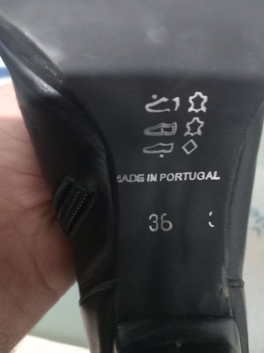 Botins en pele  n 36 (entrepes )