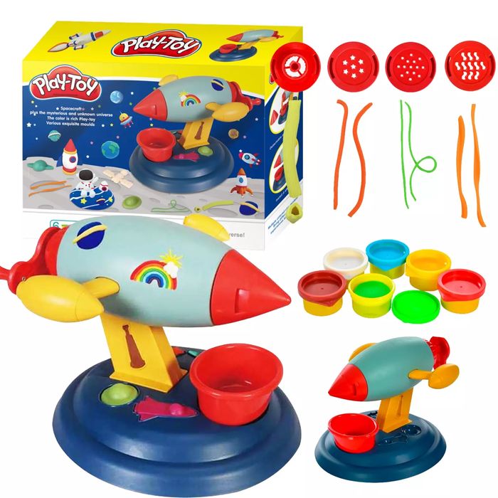 Duży Zestaw Kreatywny Ciastolina Makaron Maszynka Samolot Ciasto Masa Glina. Nowy Produkt
