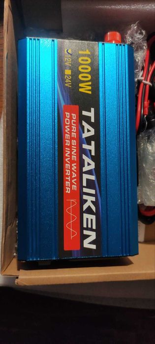 Інвертор чиста синусоїда перетворювач напруги з 12в на 220в. 1000 вт.