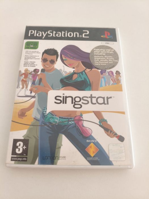 Jogo Singstar e Microfone PlayStation 2