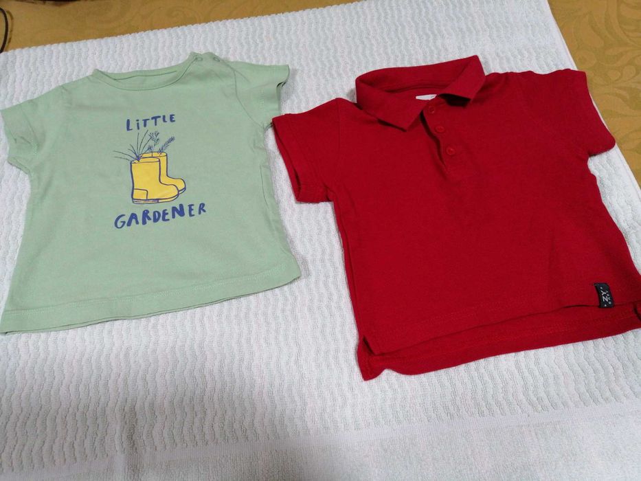 4 t-shirts, Zippy, 1-3, 3-6 e 6-9 meses