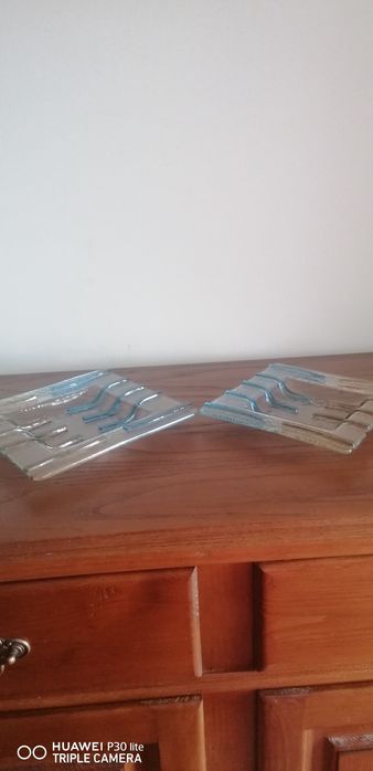 Conjunto de duas peças de vidro