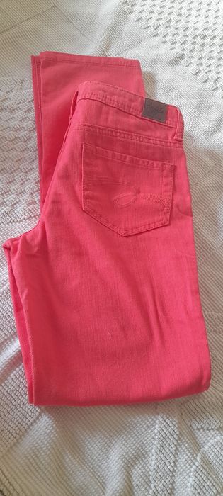 Calças  jeans rosa  14 anos  10€