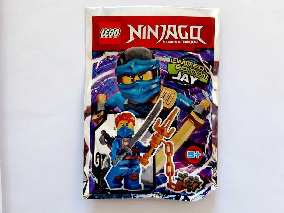 Lego Ninjago Masters of Spinjitzu 5 Foil Packs 2016 e 2017 selados
