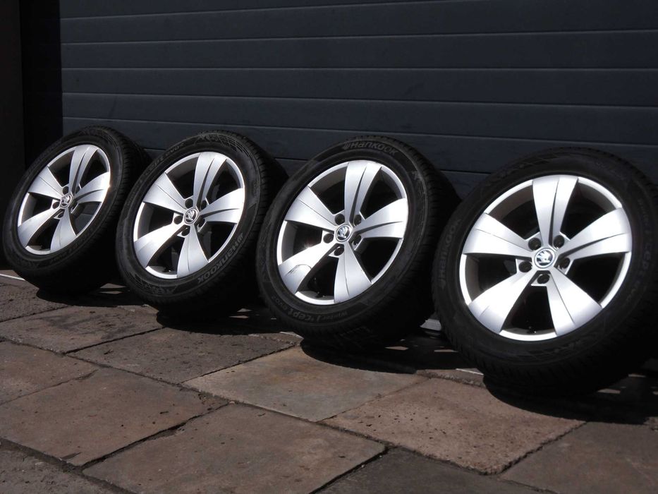 ! Koła zimowe felgi aluminiowe 17 5x112 oryg Skoda Superb III Karoq