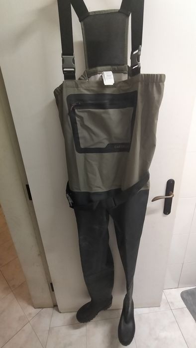 Waders de pesca 500 em PVC respiráveis