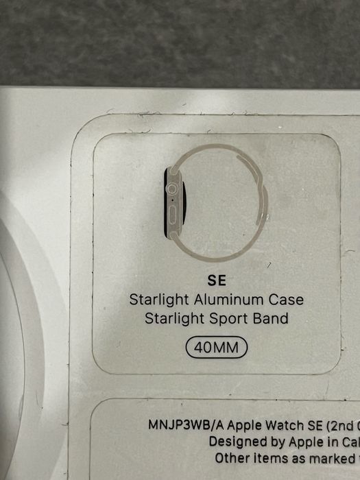 Apple Watch SE 2. generacji, 40 mm