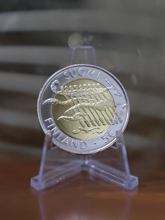 Finlândia Moeda 5 € Bimetálica - 2007- 90º Aniversário - Independência