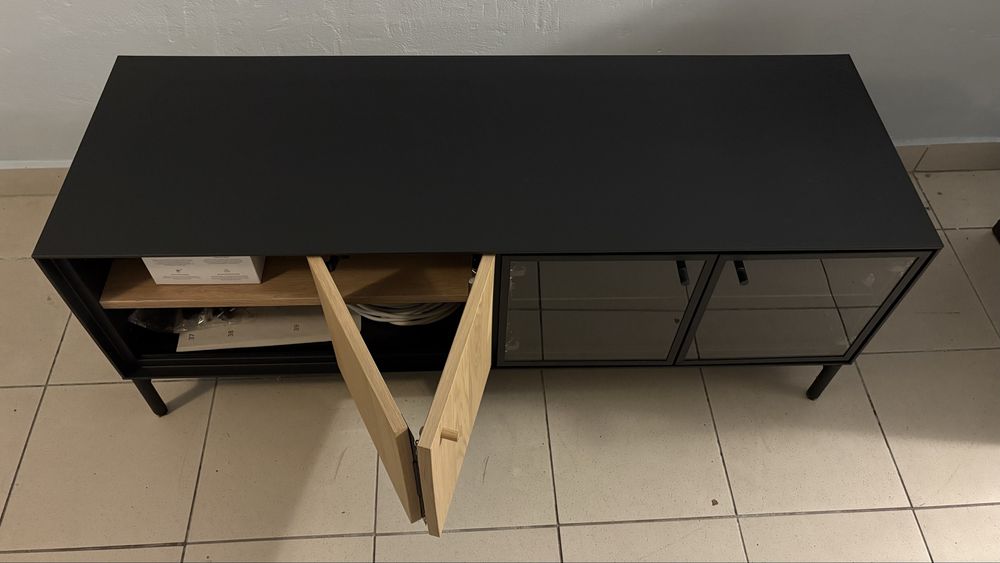Boastad ikea szafka x 2 pod tv rtv czarno debowa okleina