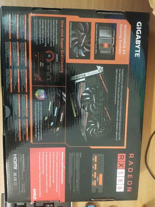 Видеокарта rx580 gigabyte 4gb