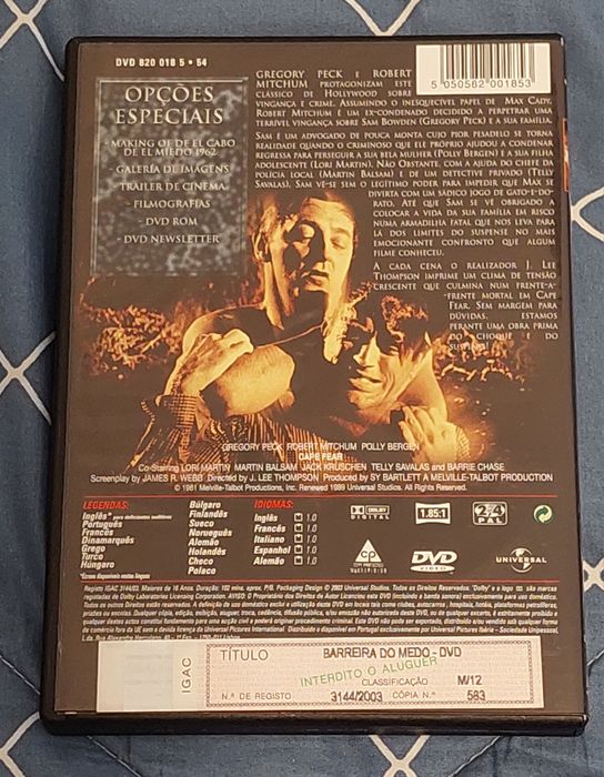 Barreira do Medo( dvd)
