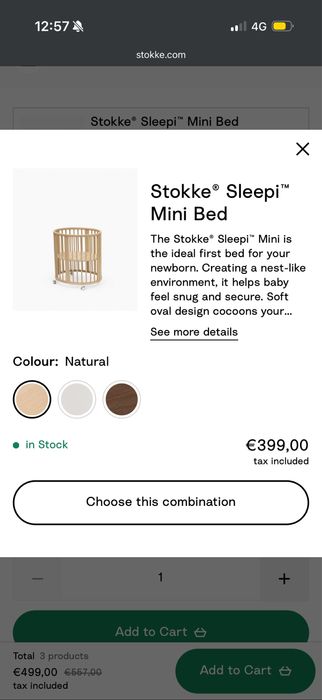 Berço Stokke mini