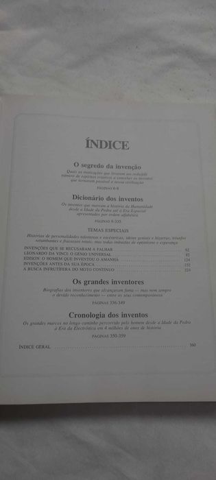 História dos grandes inventos livro