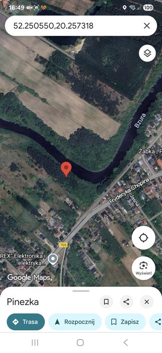 Działka rolna z lasem nad rzeką Bzurą, Sochaczew,  mazowieckie