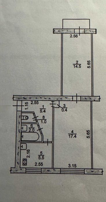ПРОДАМ 2-ох кімнатну квартиру по вул.Пархоменко від ВЛАСНИКА