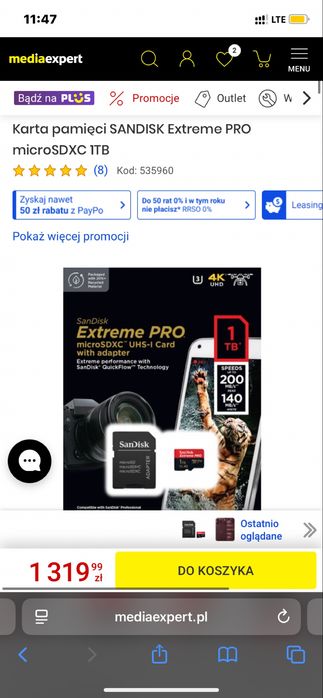 SanDisk Extreme PRO microSDXC 1TB