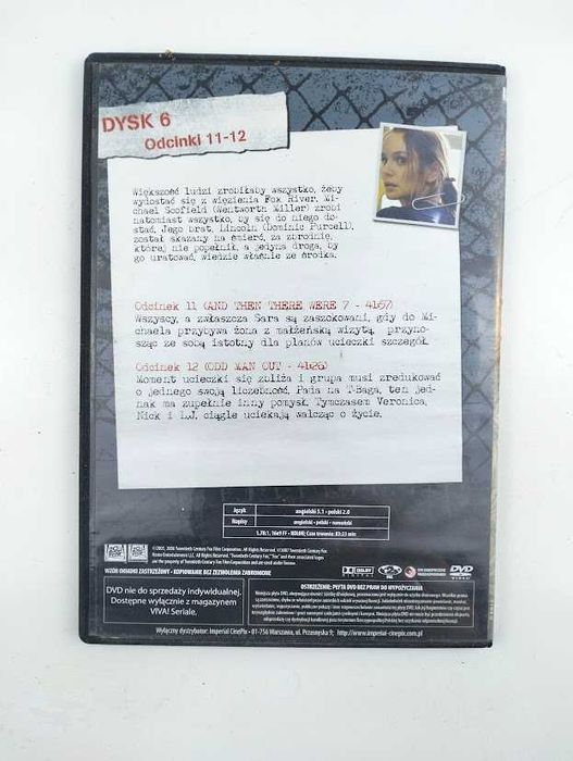 Skazany na śmierć sezon 1 odcinki 11-12 DVD