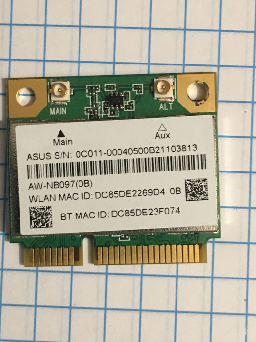 Плата модуль WI-FI для ноутбука