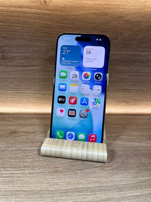 iPhone 15 Pro 128 Natural !! АКБ: 100%!! №: 5708!! СТАН ІДЕАЛЬНИЙ !!! З США !! Айфон купити оригінал !!