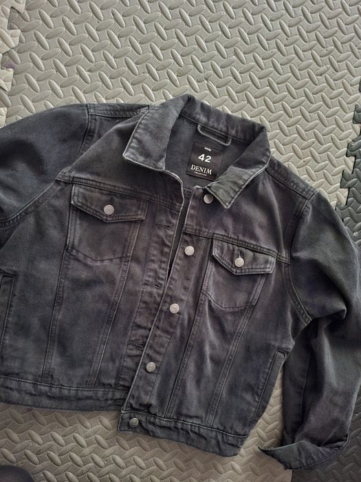 Kurtka jeansowa czarna katana 42 44