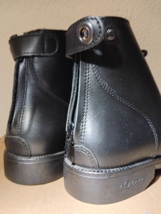 Botins em Couro de Equitação com Atacadores - Tamanho 35 - Paddock 560