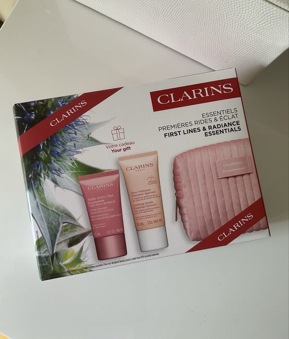 Набір clarins з косметичкою