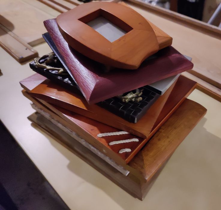 Conjunto de 11 molduras para fotografias