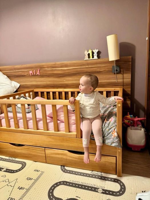 Ліжечко дитяче з матрацом кроватка детская с матрасом монтессорі