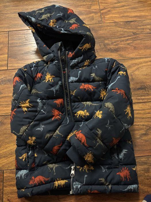 Kurtka zimowa h&m 116 dinozaury