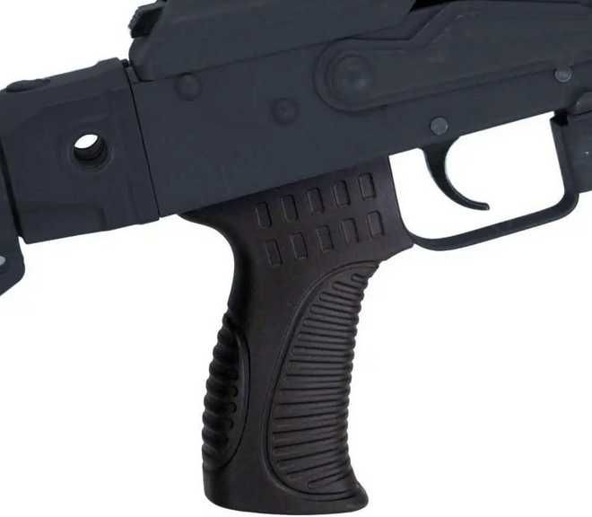 Пістолетна рукоятка Чорна на AK47 АК74 АКСУ та інші DLG Турція рукоять до автомата тюнинг з відсіком