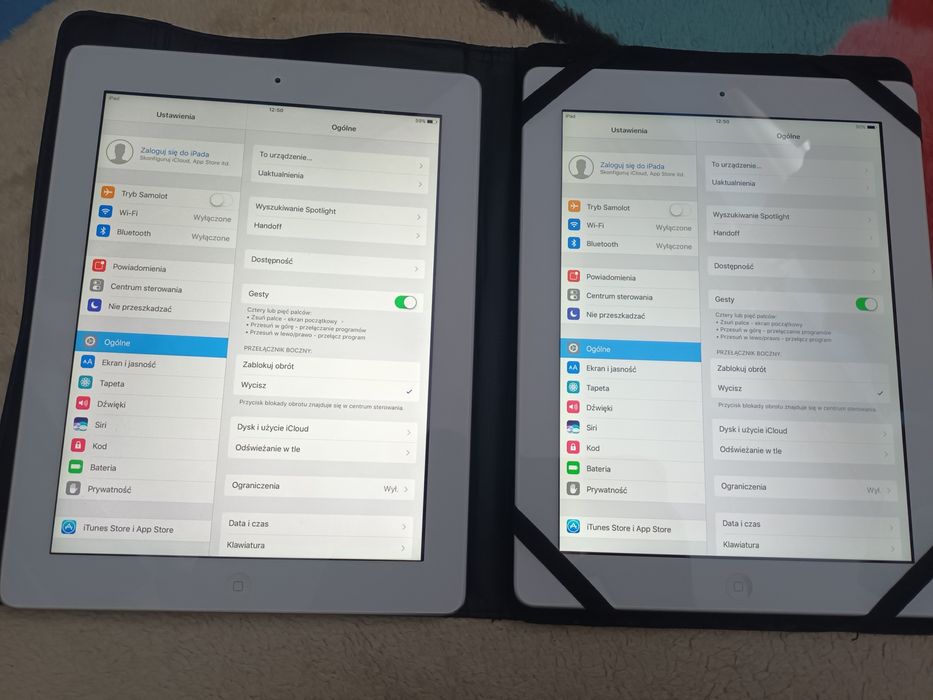 Zestaw tabletów iPad 4 z ładowarką 2 sztuki